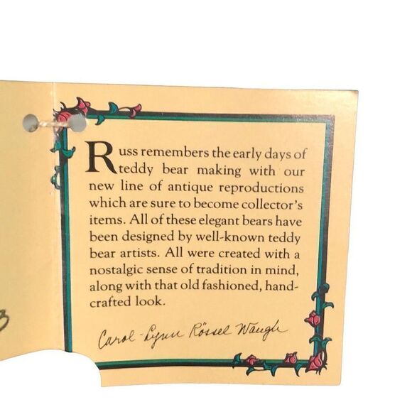 Baby Gregory Bear, Russ Artist Carol Lynn Waugh - Picture 6 of 6